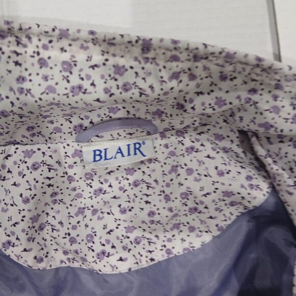 Blair women's lightweight zip/snap jacket front pockets coat size L. - Picture 13 of 16